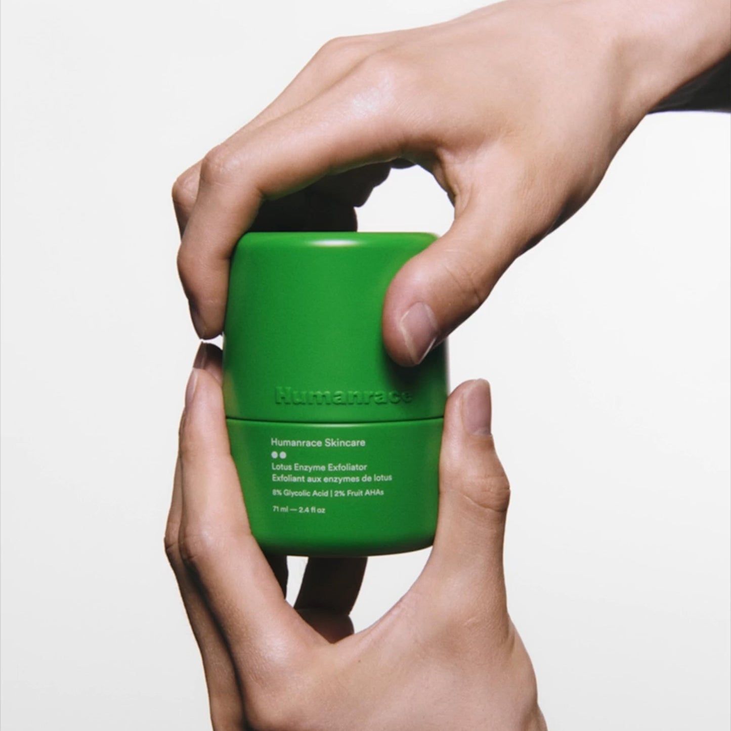 Humanrace 8% Glycolic Acid Lotus Enzyme Exfoliator, 2.4 fl oz, Refillable