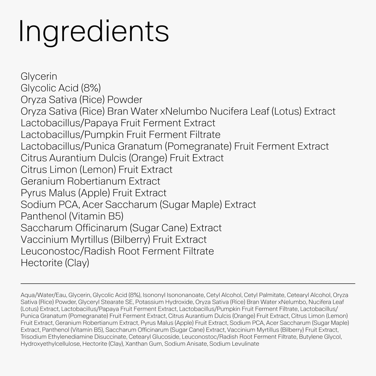 Humanrace 8% Glycolic Acid Lotus Enzyme Exfoliator, 2.4 fl oz, Refillable